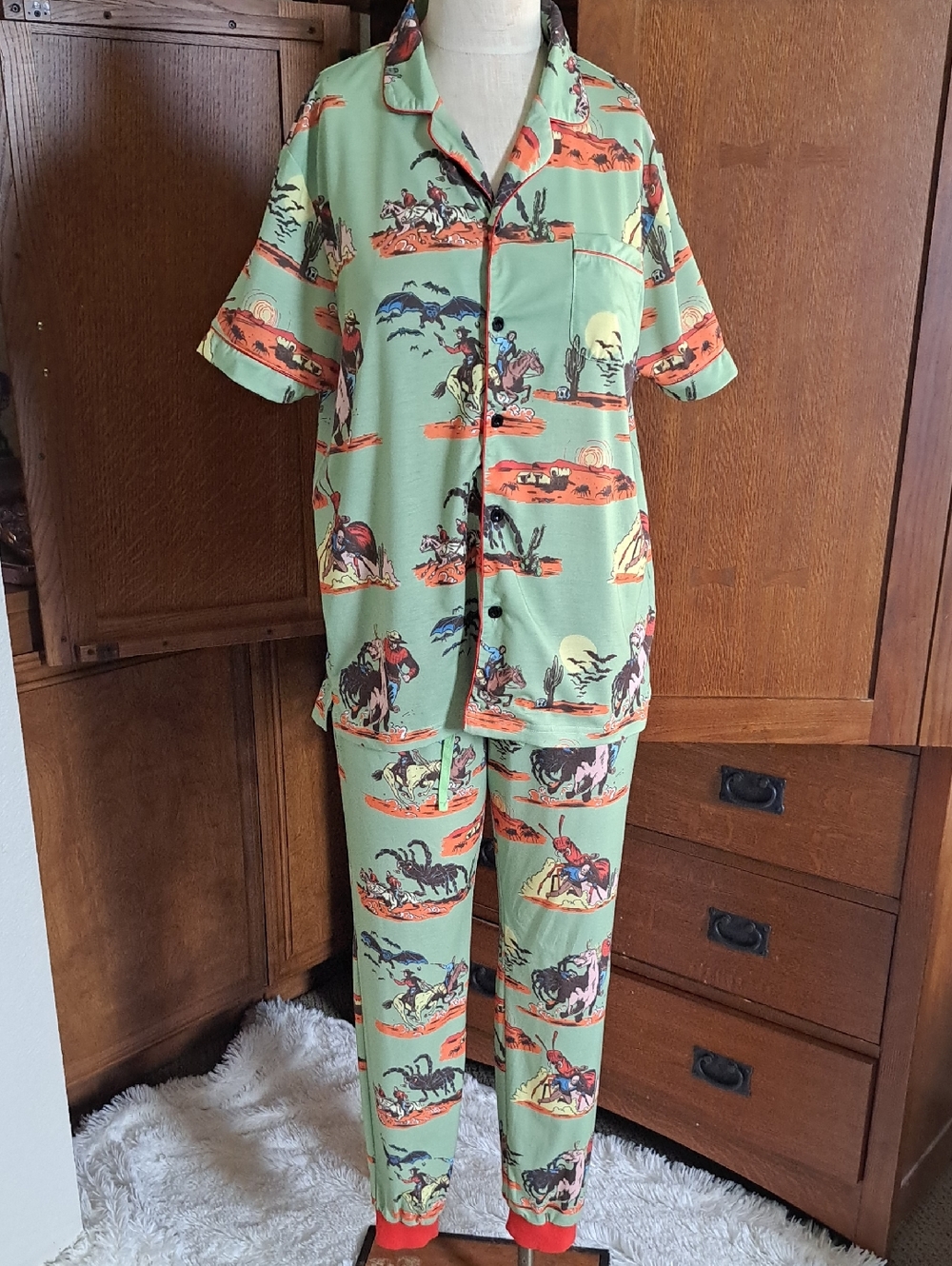 Future Monsters Spooky Western Modal Pajama Set Size Small